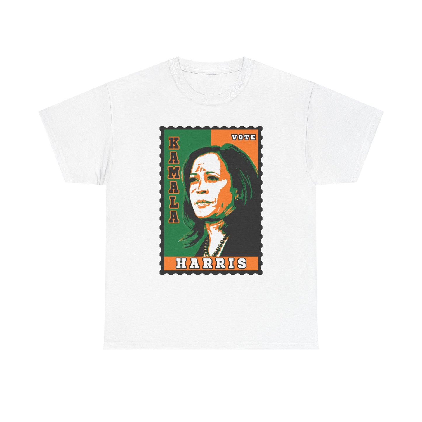 Vote Kamala Stamp - Orange/Green
