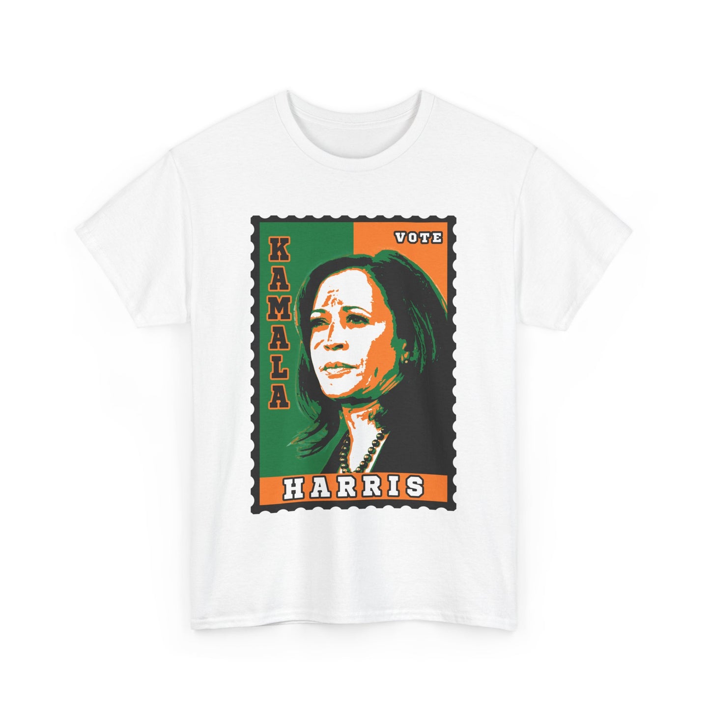 Vote Kamala Stamp - Orange/Green