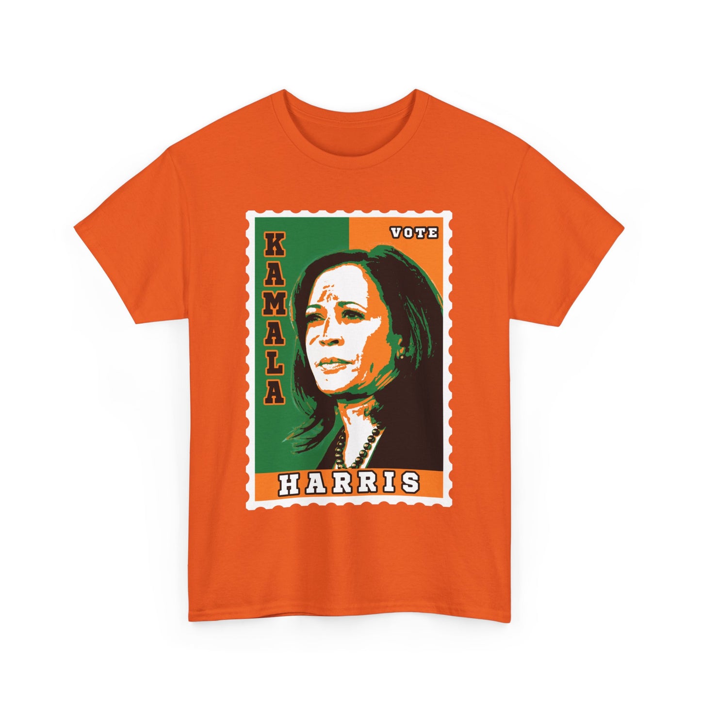 Vote Kamala Stamp - Orange/Green
